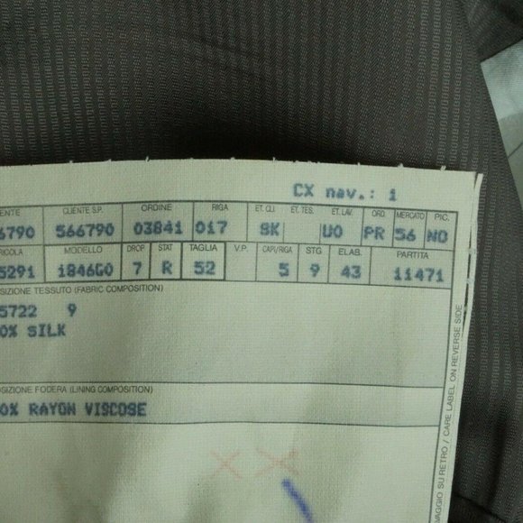 Ermenegildo Zegna 100% Silk Light Brown Plaid coat - Picture 7 of 7